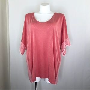 XCVI Orange “Philo” Top size 1X  NWT